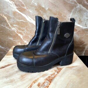 Harley-Davidson Amherst Side Zipped Boots Size 8